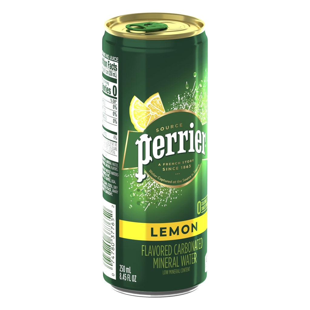 Perrier Slim Can Limon 250ml 10 pack - UVA Tienda de vinos