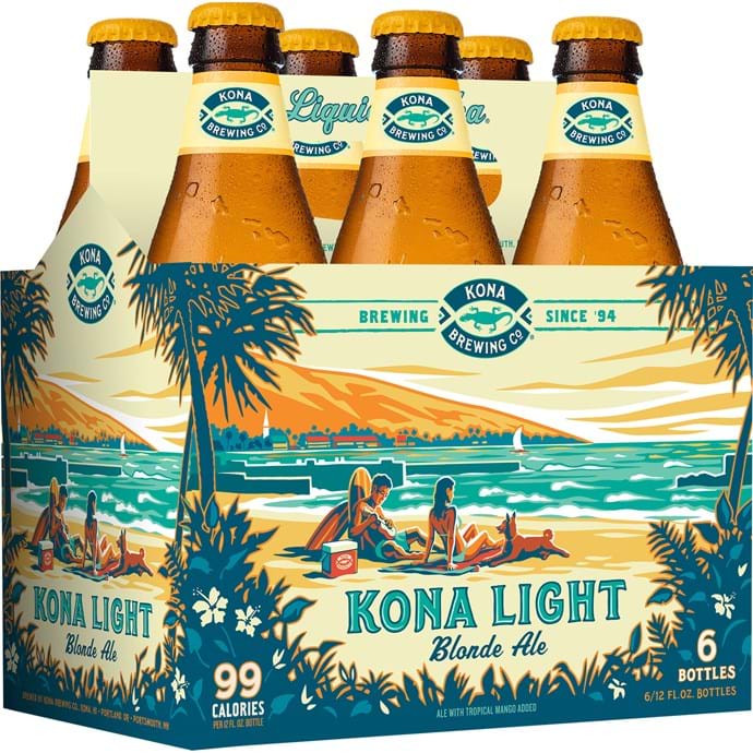 Cerveza Kona Light Blonde Ale 6-Pack