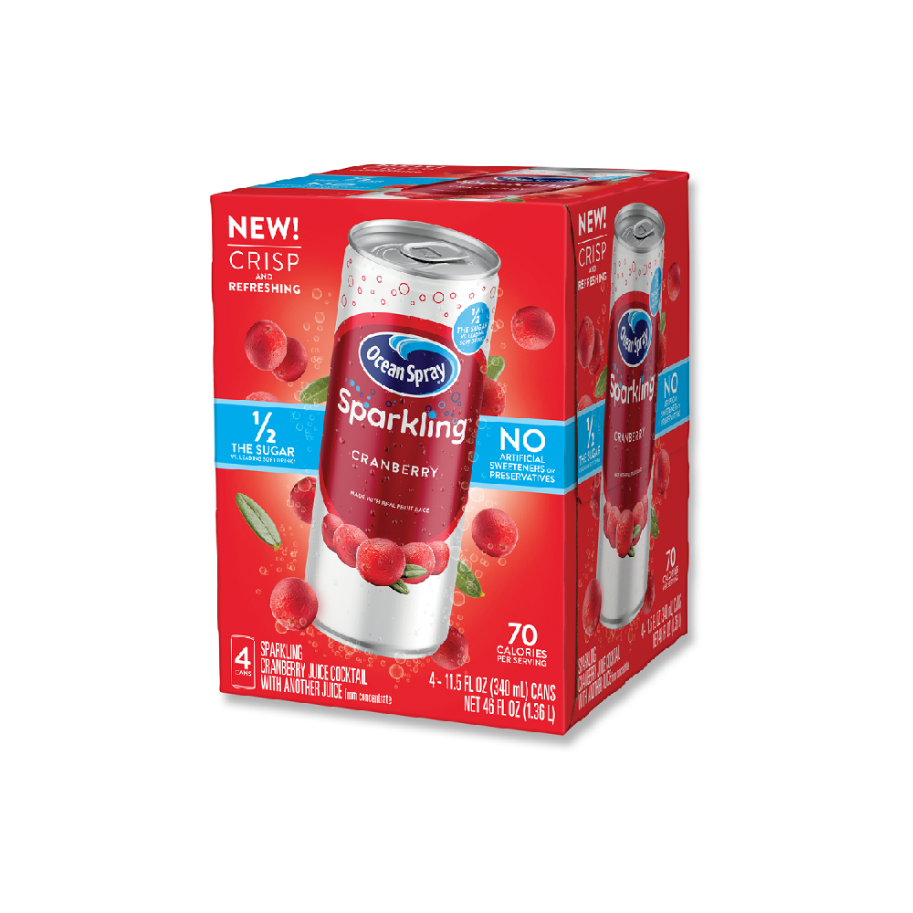 Ocean Spray Sparkling Cranberry 4-Pack